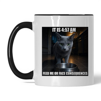 Feed Me Cat Coffee Mug