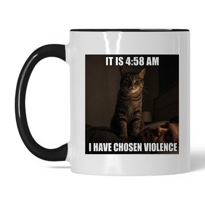 Chosen Violence Cat Coffee Mug