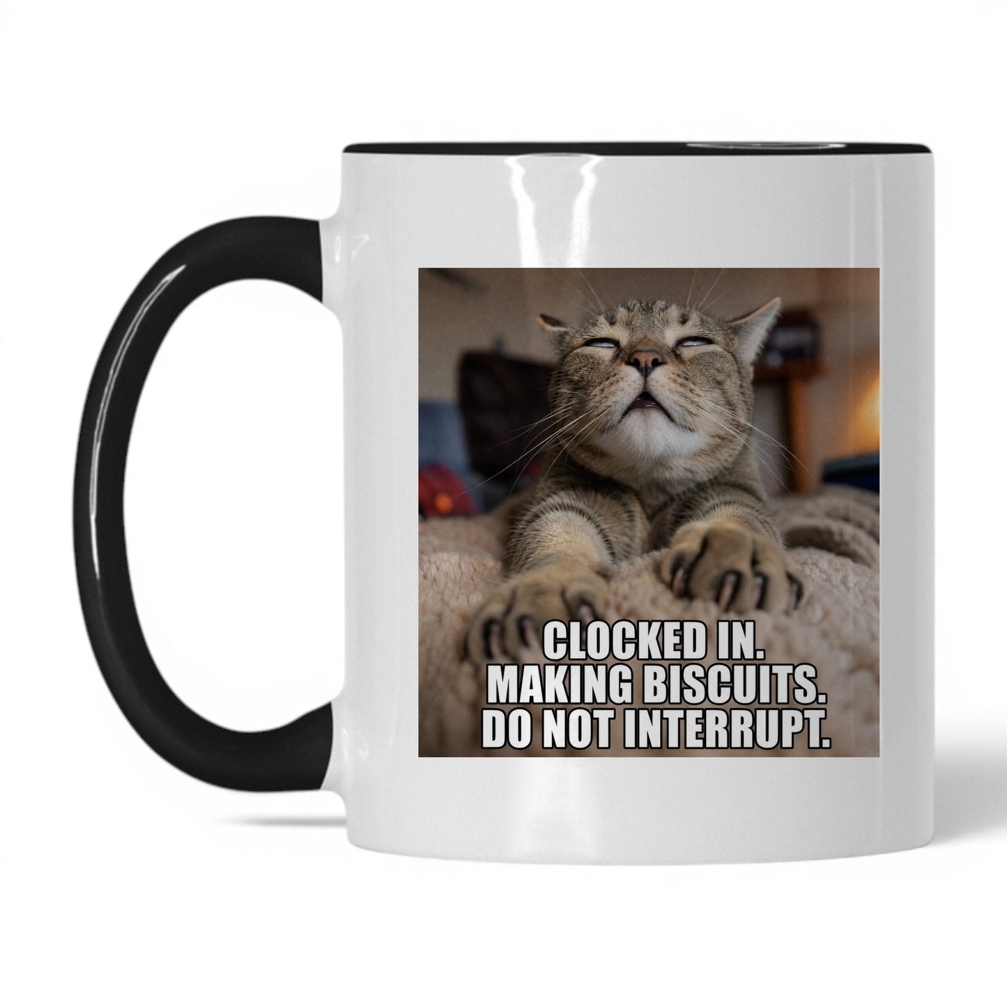 Making Biscuits Cat Coffee Mug