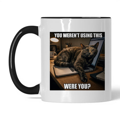 You Weren't Using This Cat Coffee Mug