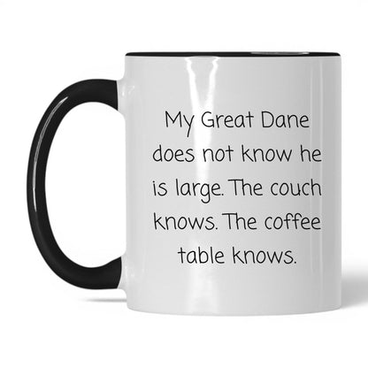 Great Dane Dog Mom Mug – 11oz White/Black Mug