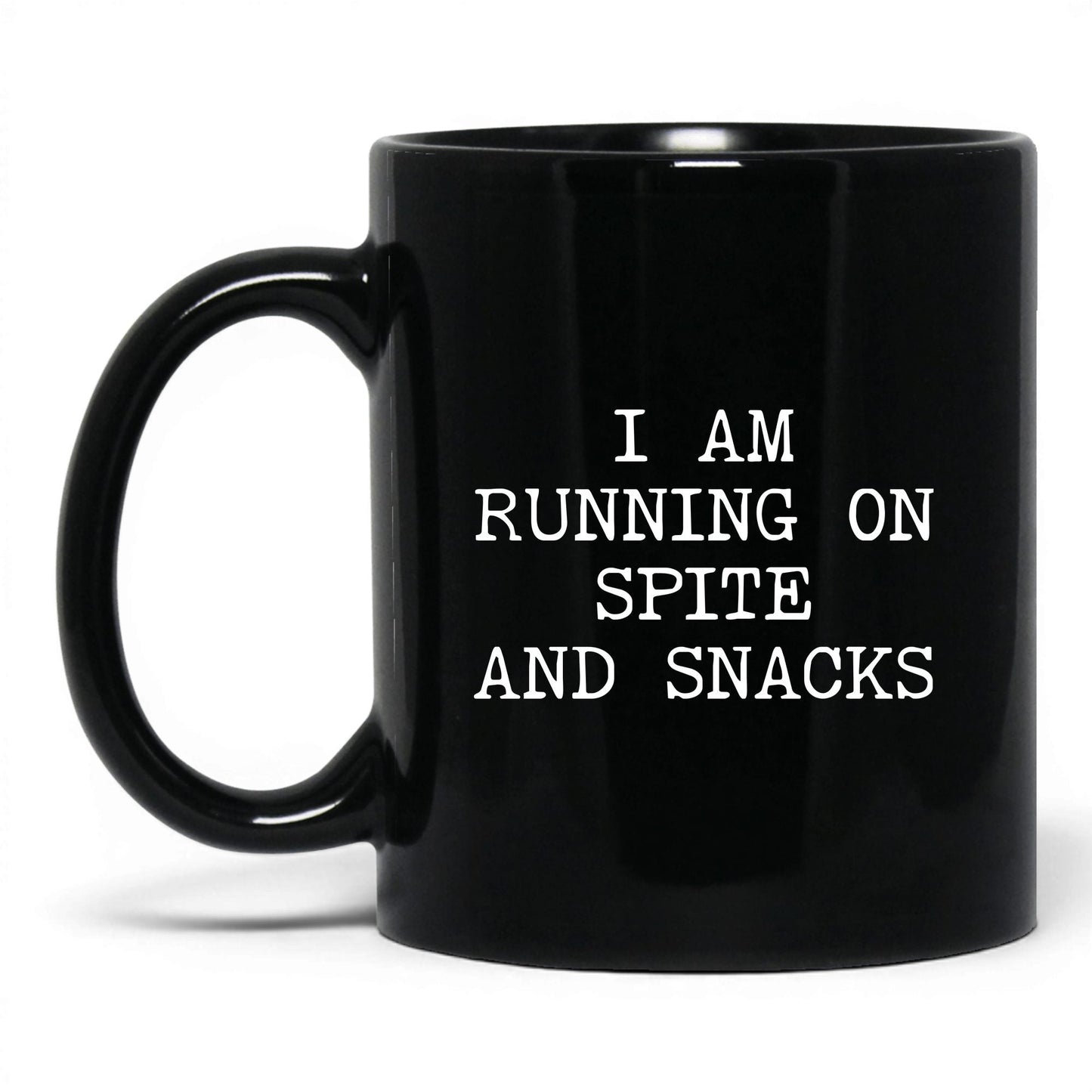 Running on Spite and Snacks Coffee Mug