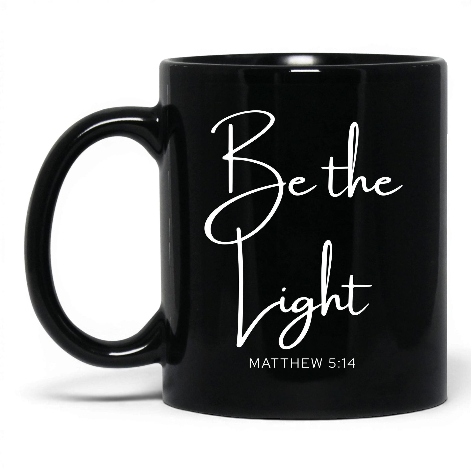 Be the Light Mug – 15oz Black Mug