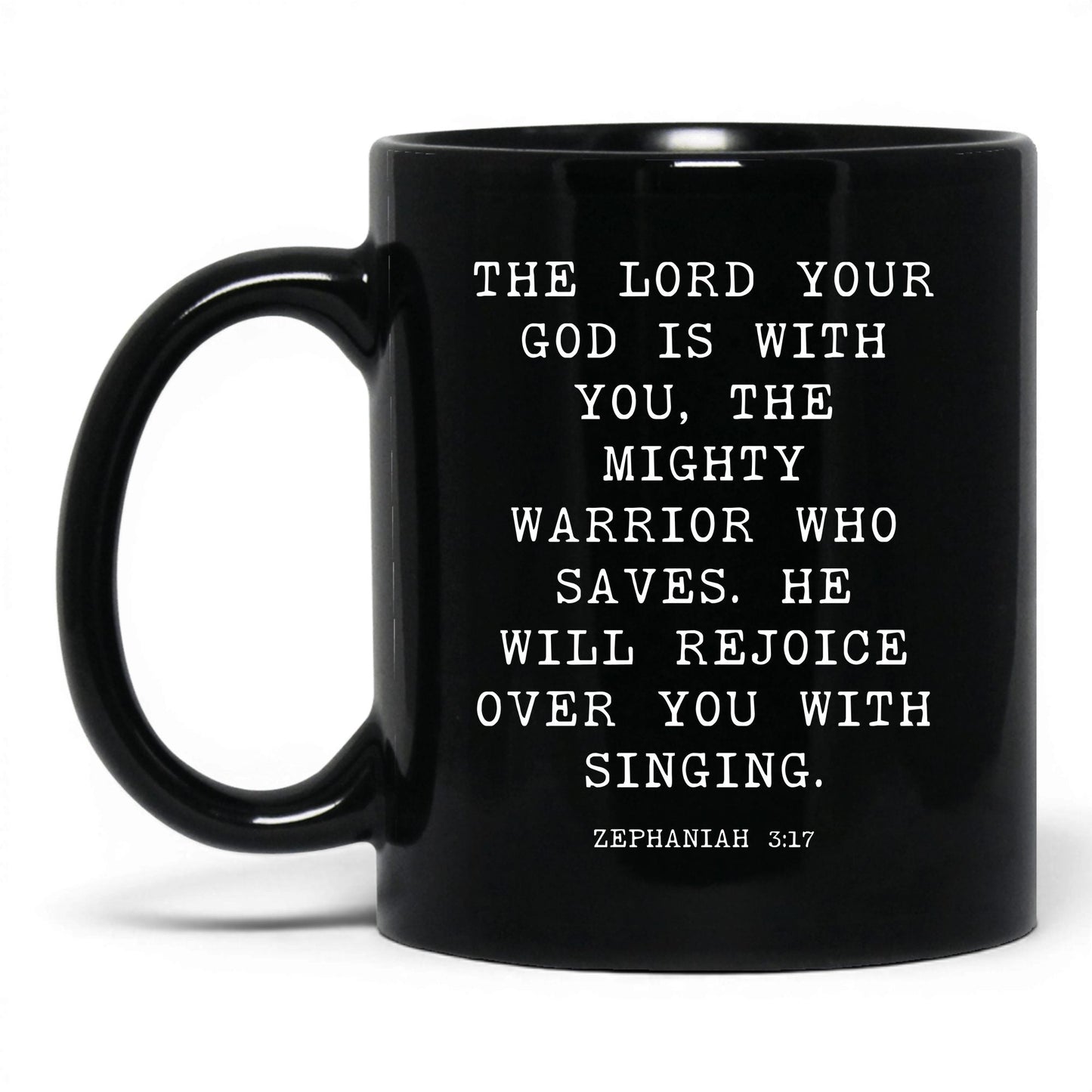 The Lord Is With You Mug – 15oz Black Mug