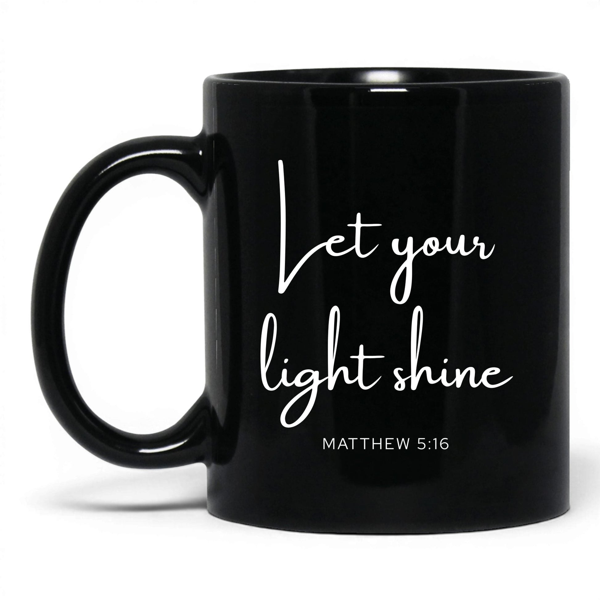 Let Your Light Shine Mug – 11oz Black Mug