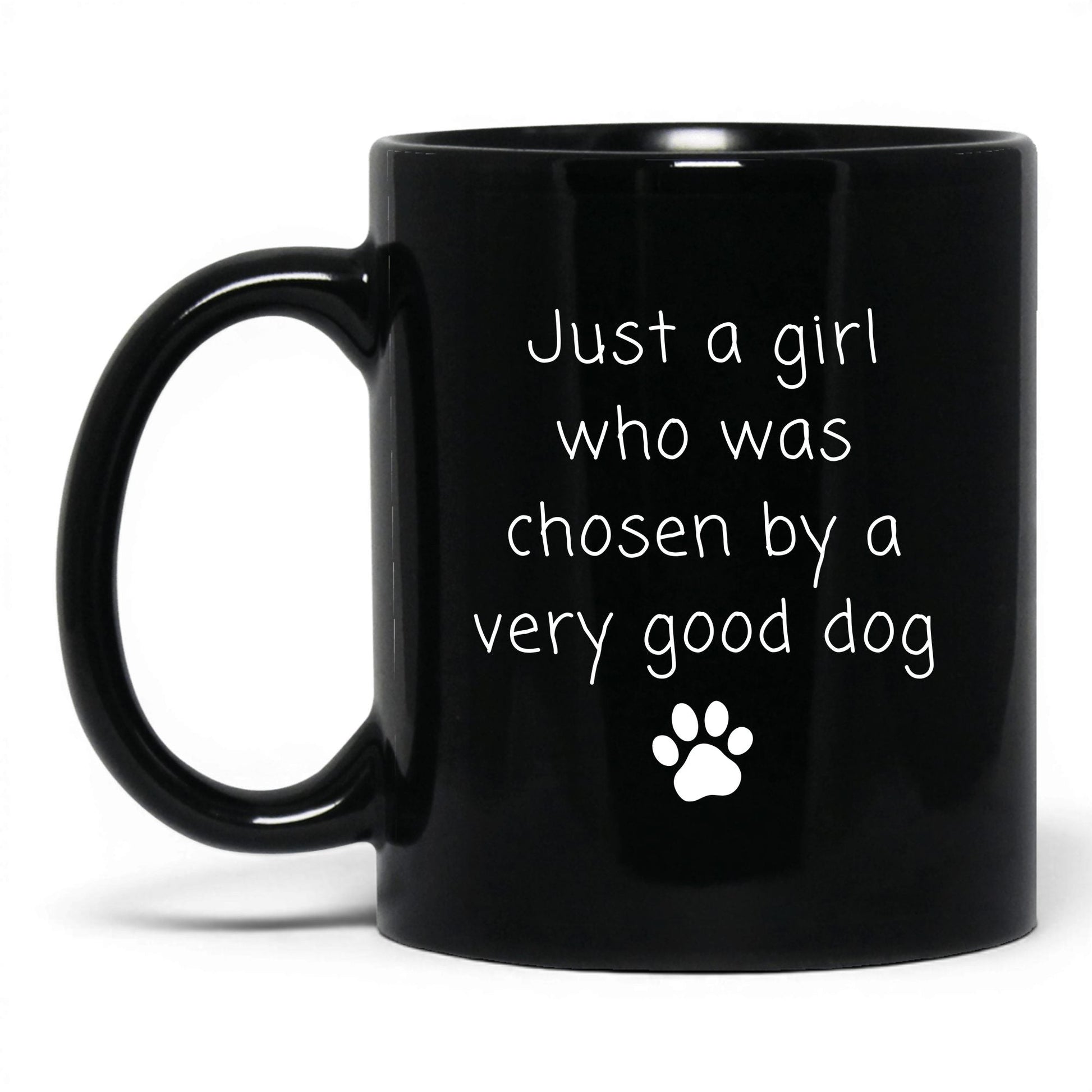 Chosen by a Very Good Dog Mug – 11oz Black Mug
