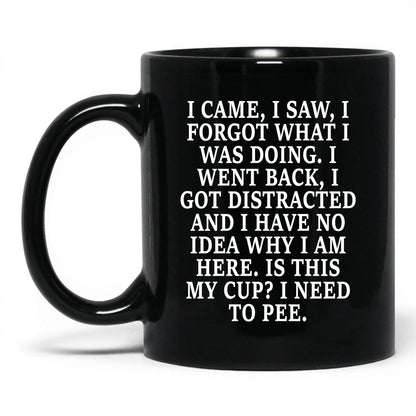 I Forgot What I Was Doing Mug – 11oz Black Mug