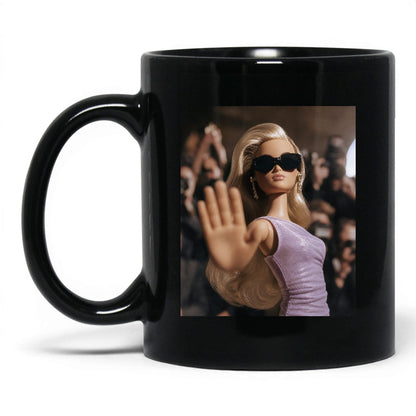 Not Taking Questions Doll Face Mug