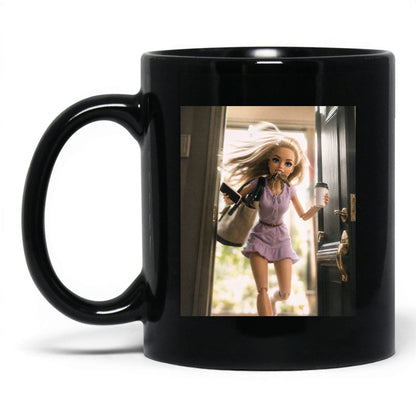 On My Way Doll Face Coffee Mug
