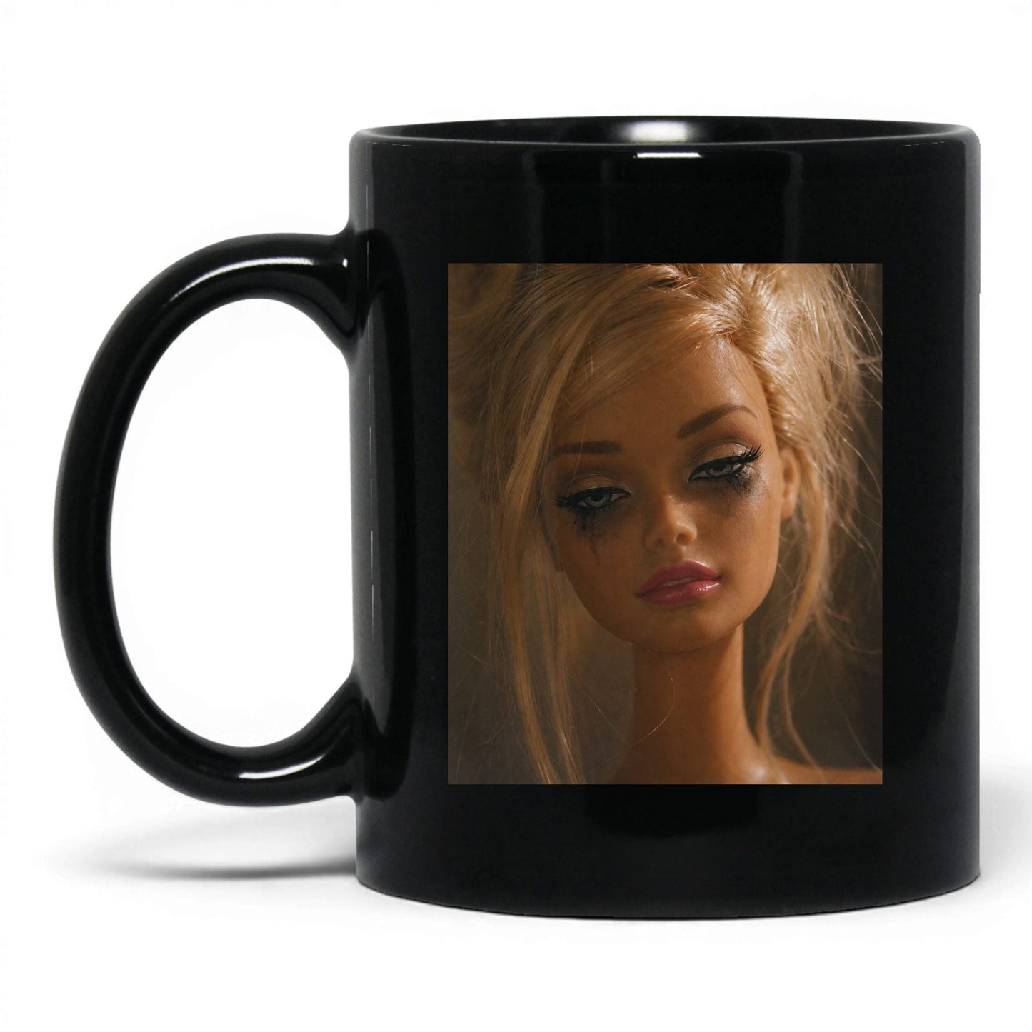 Exhausted Doll Face Coffee Mug