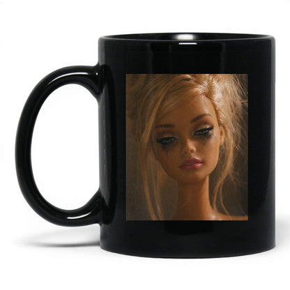Exhausted Doll Face Coffee Mug