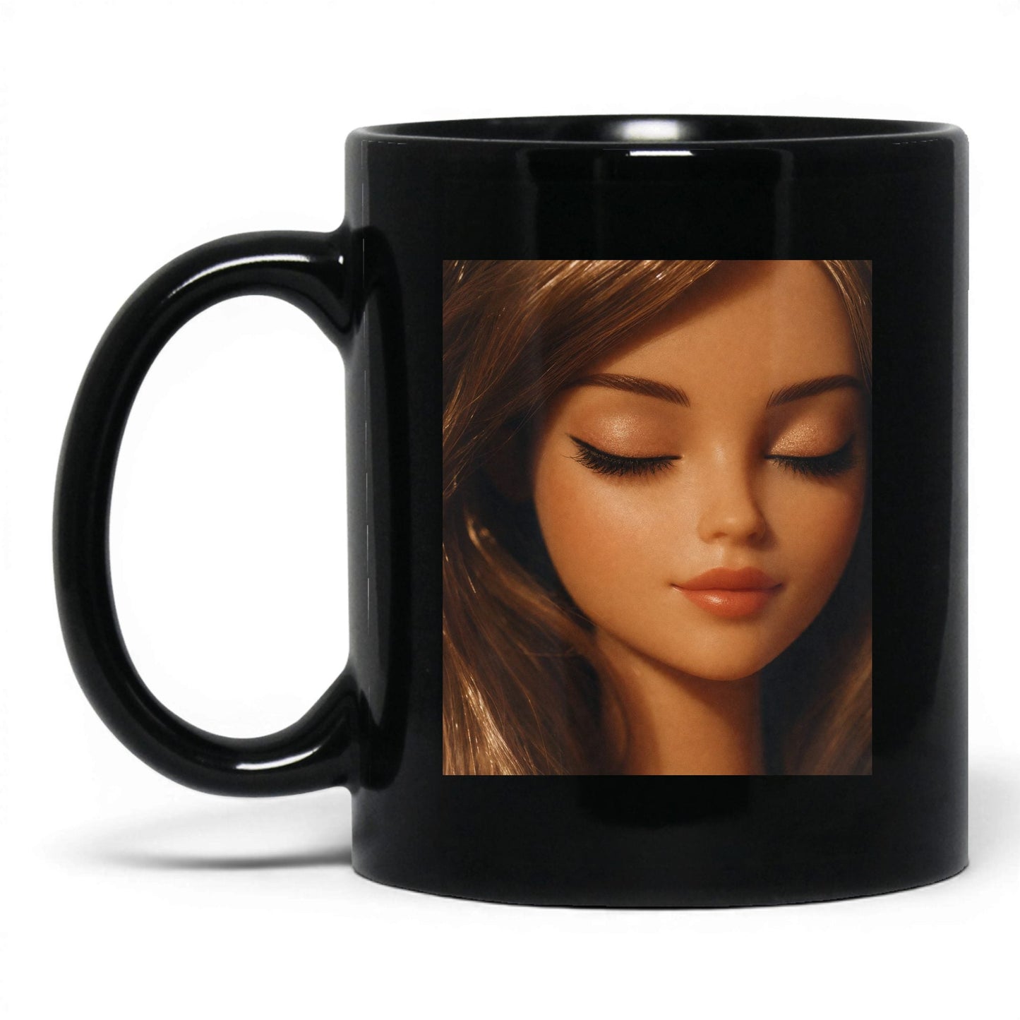 Unbothered Close-Up Doll Face Coffee Mug
