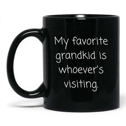 Favorite Grandkid Visiting Mug – 11oz Black Mug