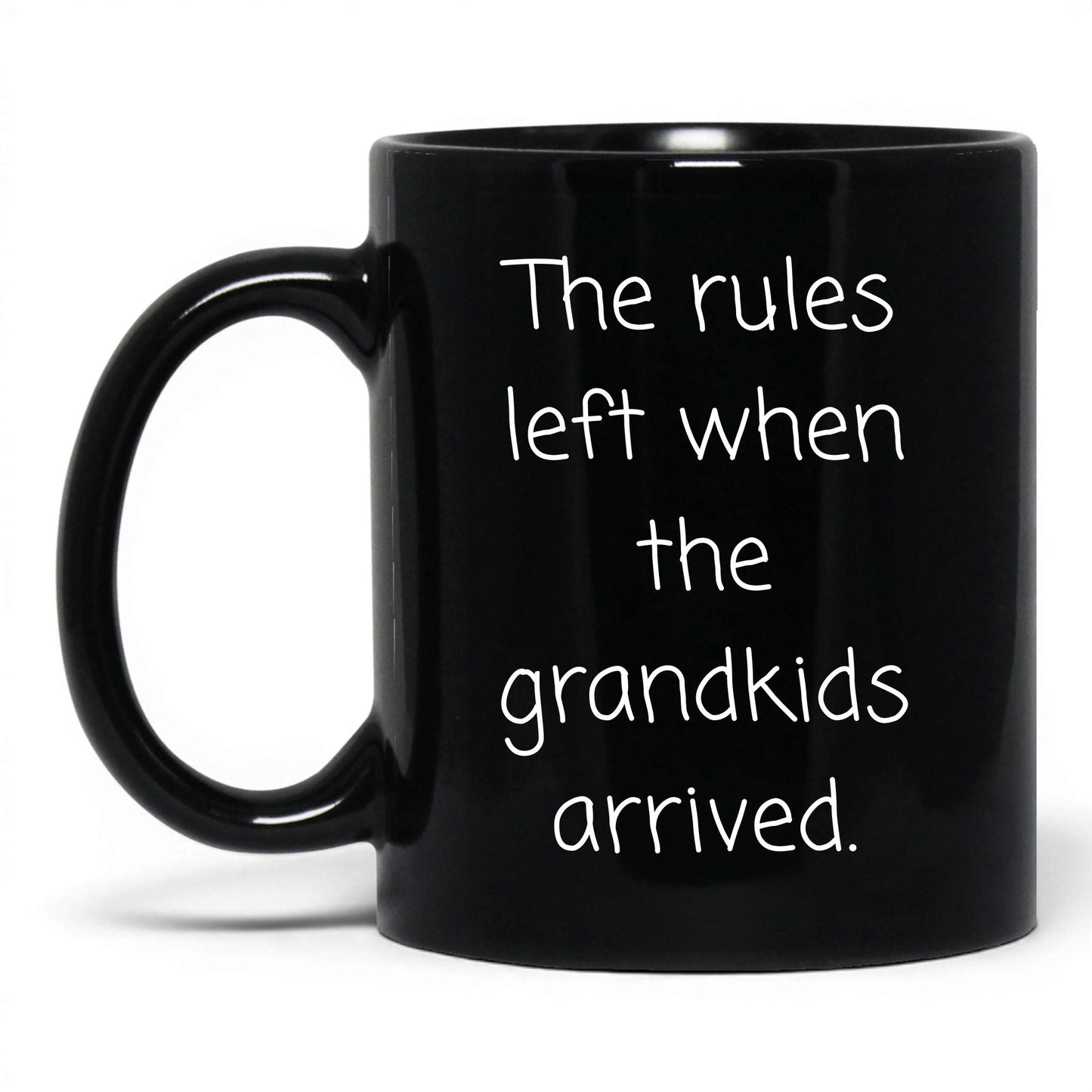 Rules Left When Grandkids Arrived Mug – 11oz Black Mug