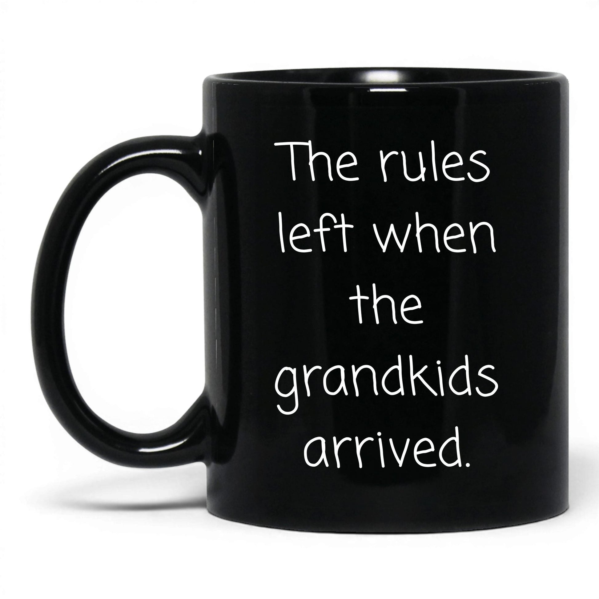 Rules Left When Grandkids Arrived Mug – 11oz Black Mug