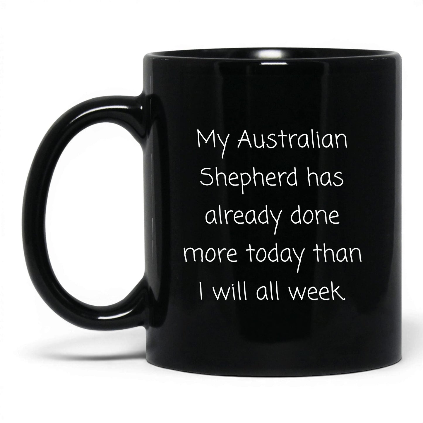 Australian Shepherd Dog Lover Mug – 11oz Black Mug