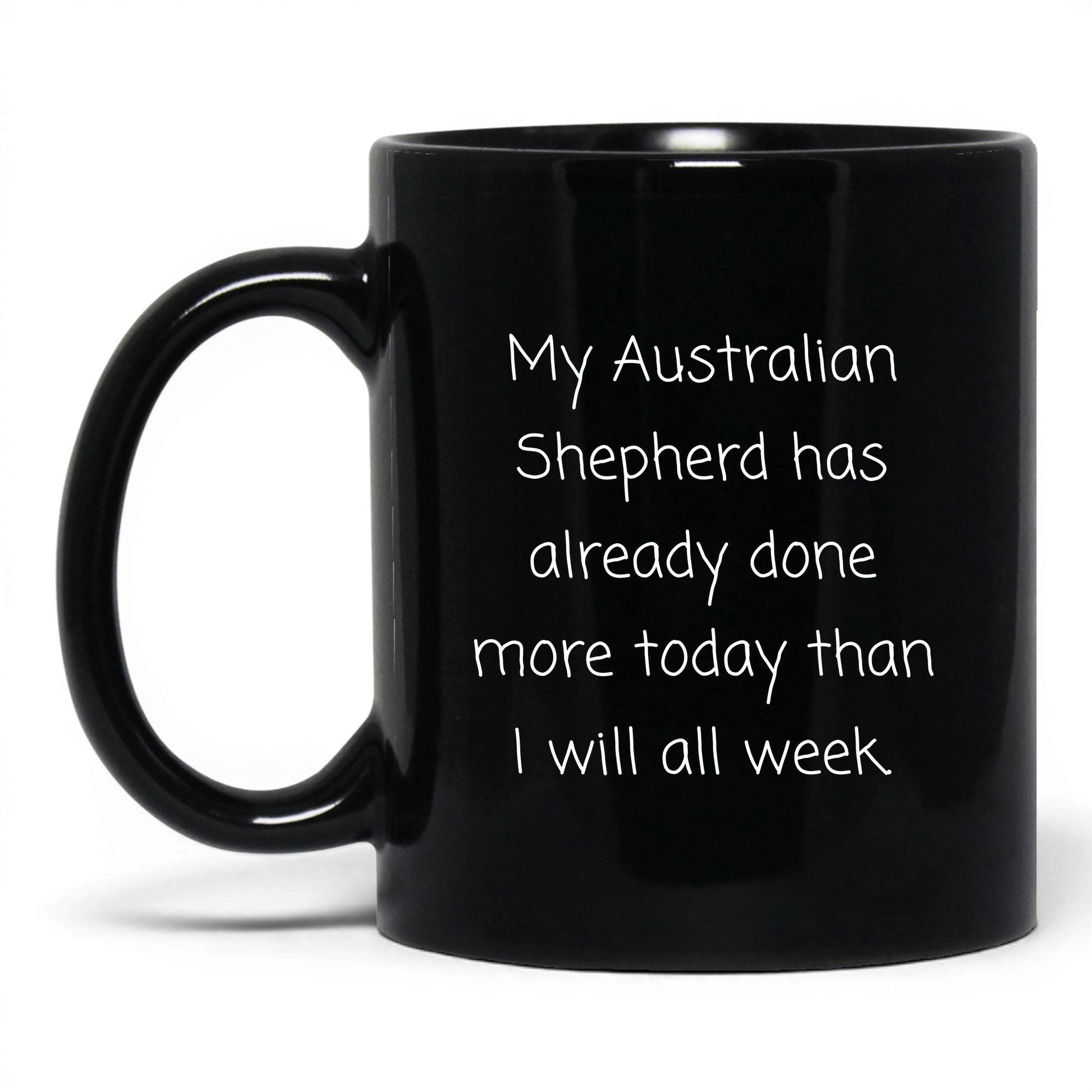 Australian Shepherd Dog Lover Mug – 11oz Black Mug