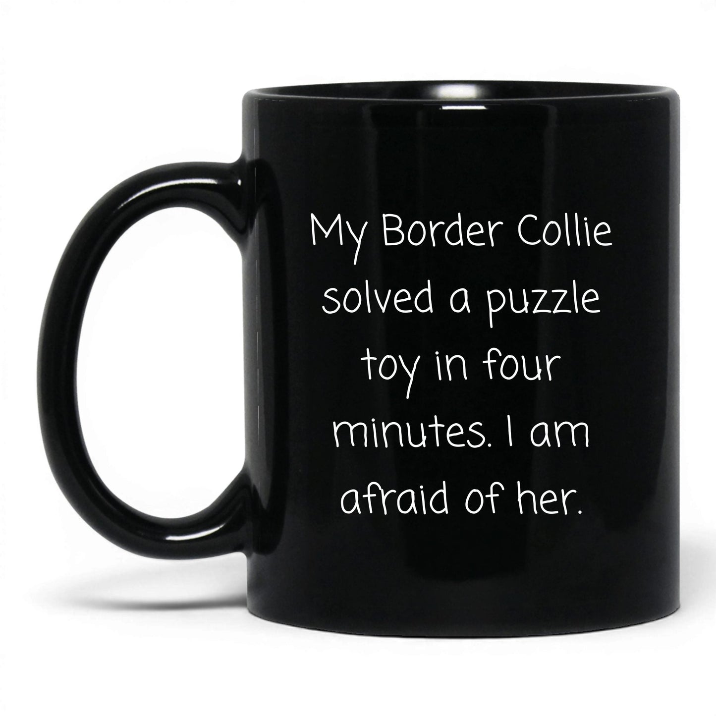 Border Collie Dog Mom Mug – 11oz Black Mug