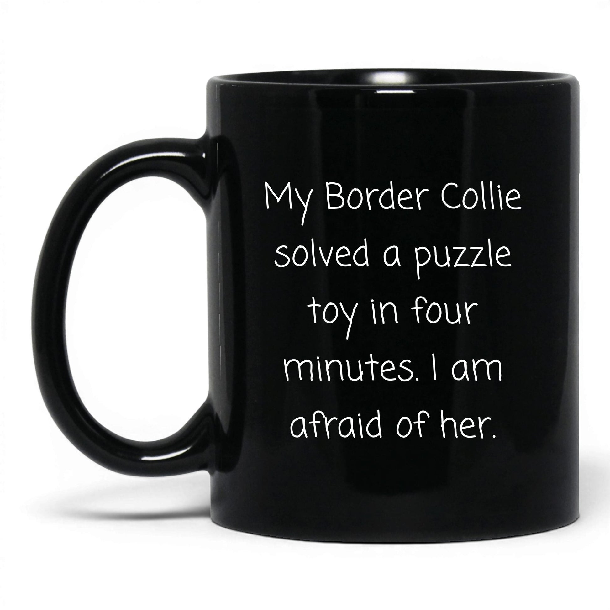 Border Collie Dog Mom Mug – 11oz Black Mug
