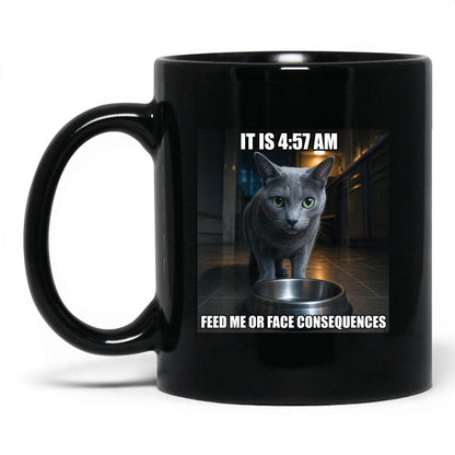 Feed Me Cat Coffee Mug