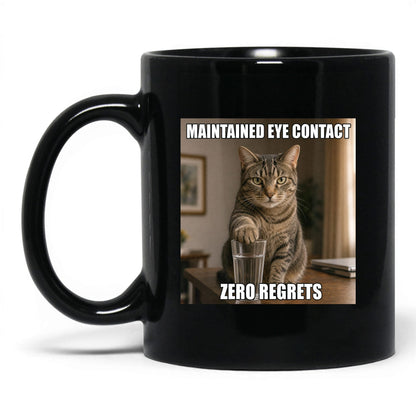 Maintained Eye Contact Cat Coffee Mug