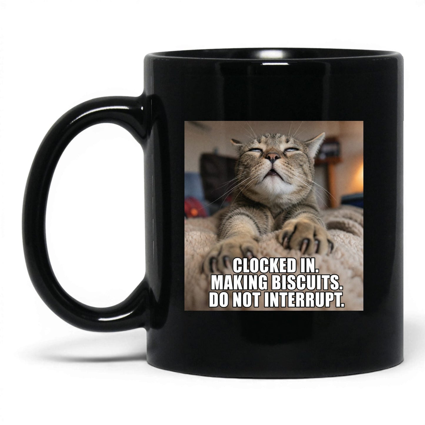 Making Biscuits Cat Coffee Mug