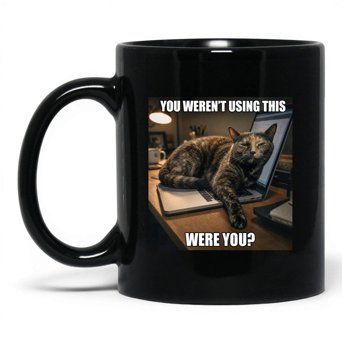 You Weren't Using This Cat Coffee Mug