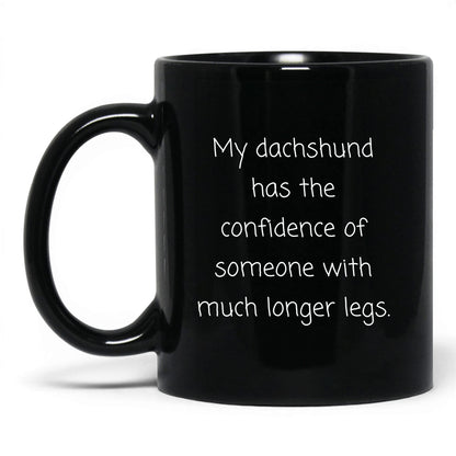 Dachshund Dog Mom Mug – 11oz Black Mug