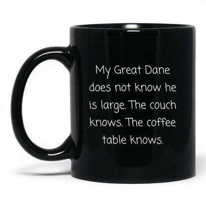Great Dane Dog Mom Mug – 11oz Black Mug