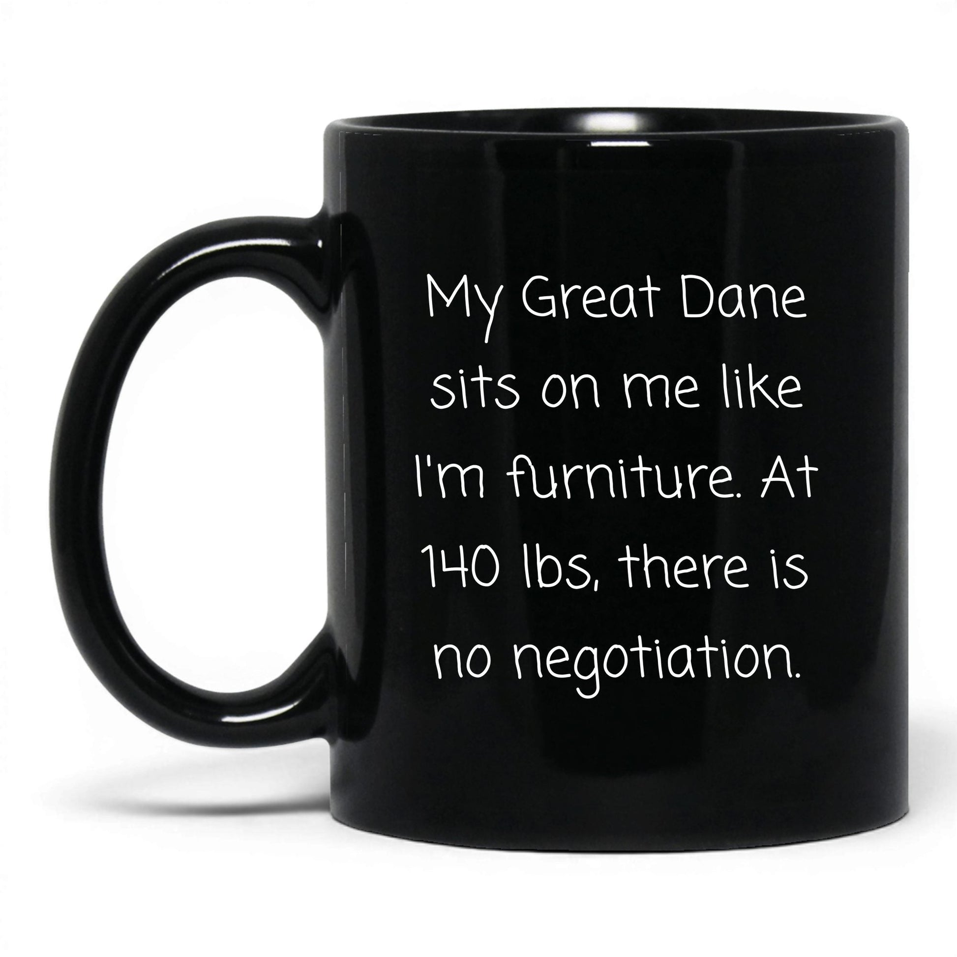 Sassy Great Dane Mug – 11oz Black Mug