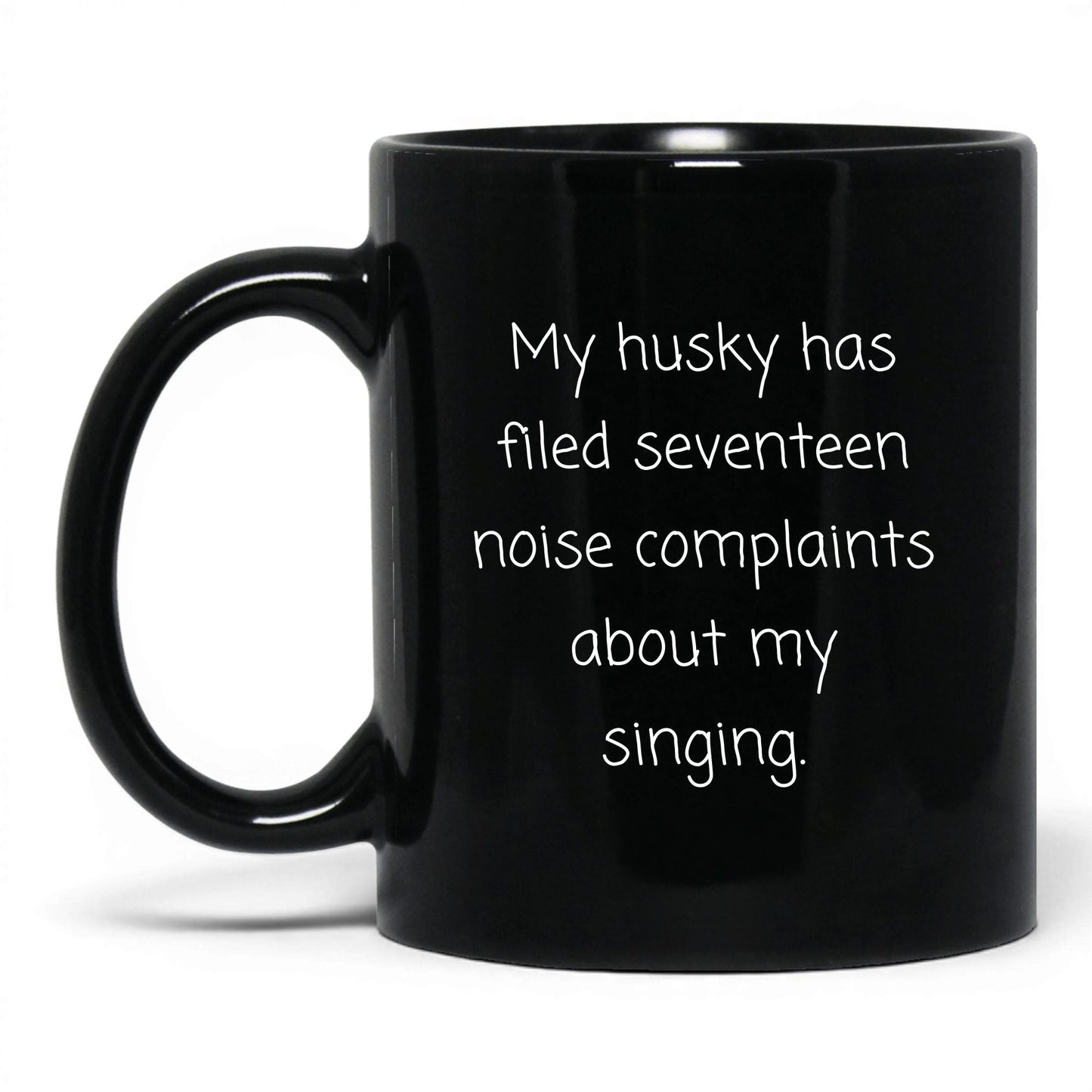 Husky Dog Mom Mug – 11oz Black Mug