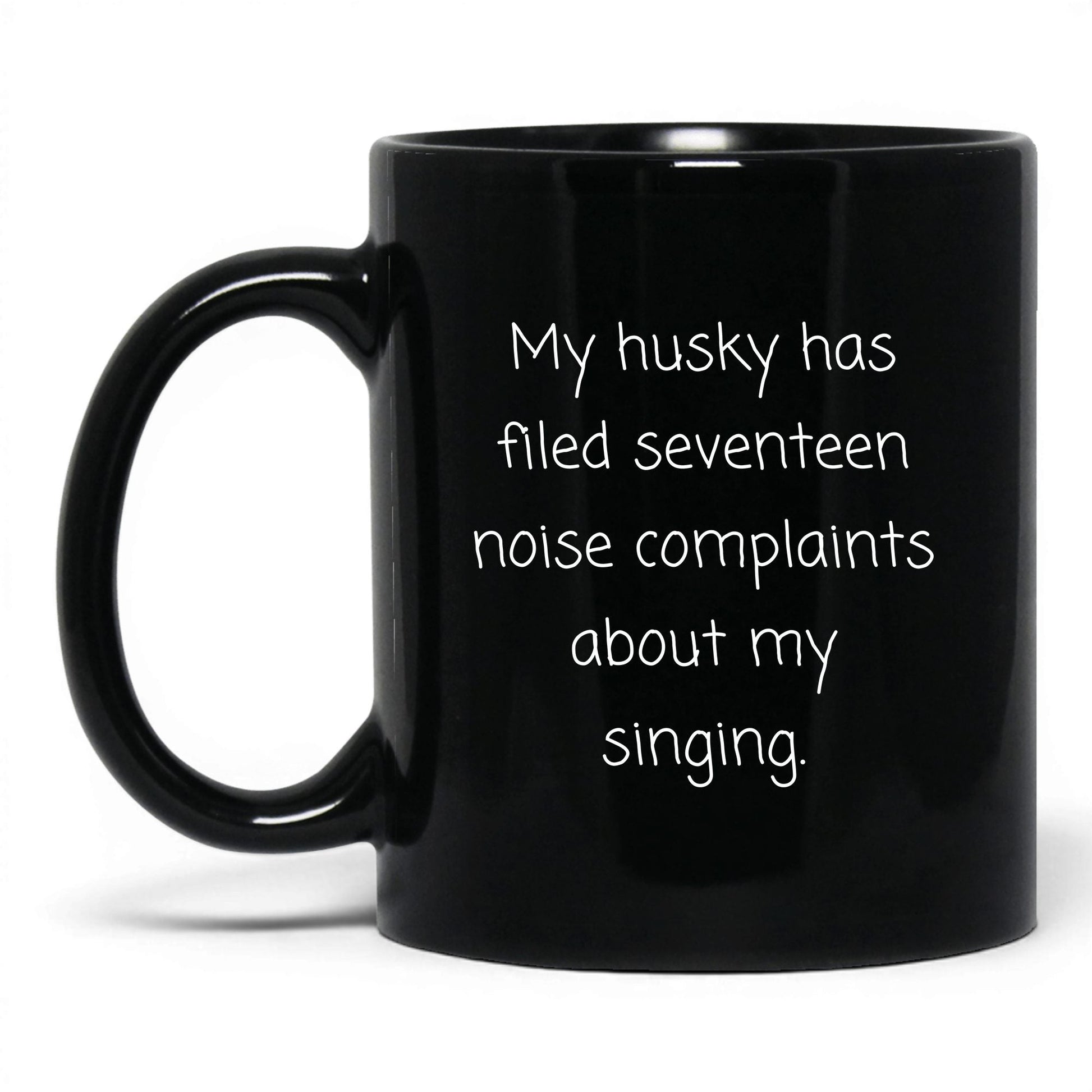 Husky Dog Mom Mug – 11oz Black Mug