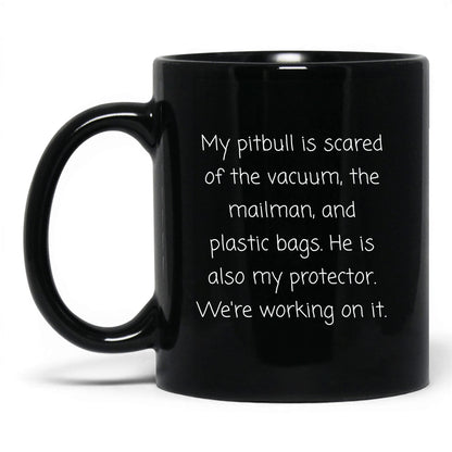 Pitbull Dog Lover Mug – 11oz Black Mug