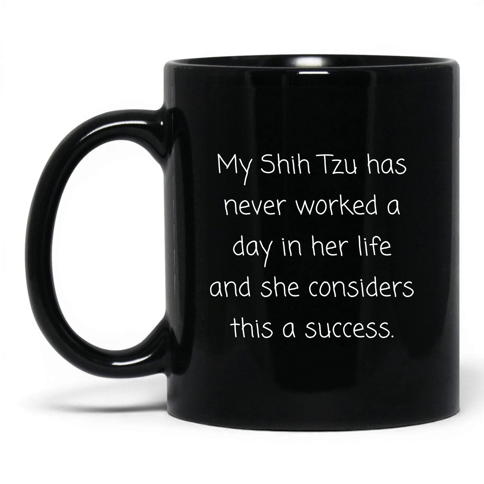 Shih Tzu Dog Mom Mug – 11oz Black Mug