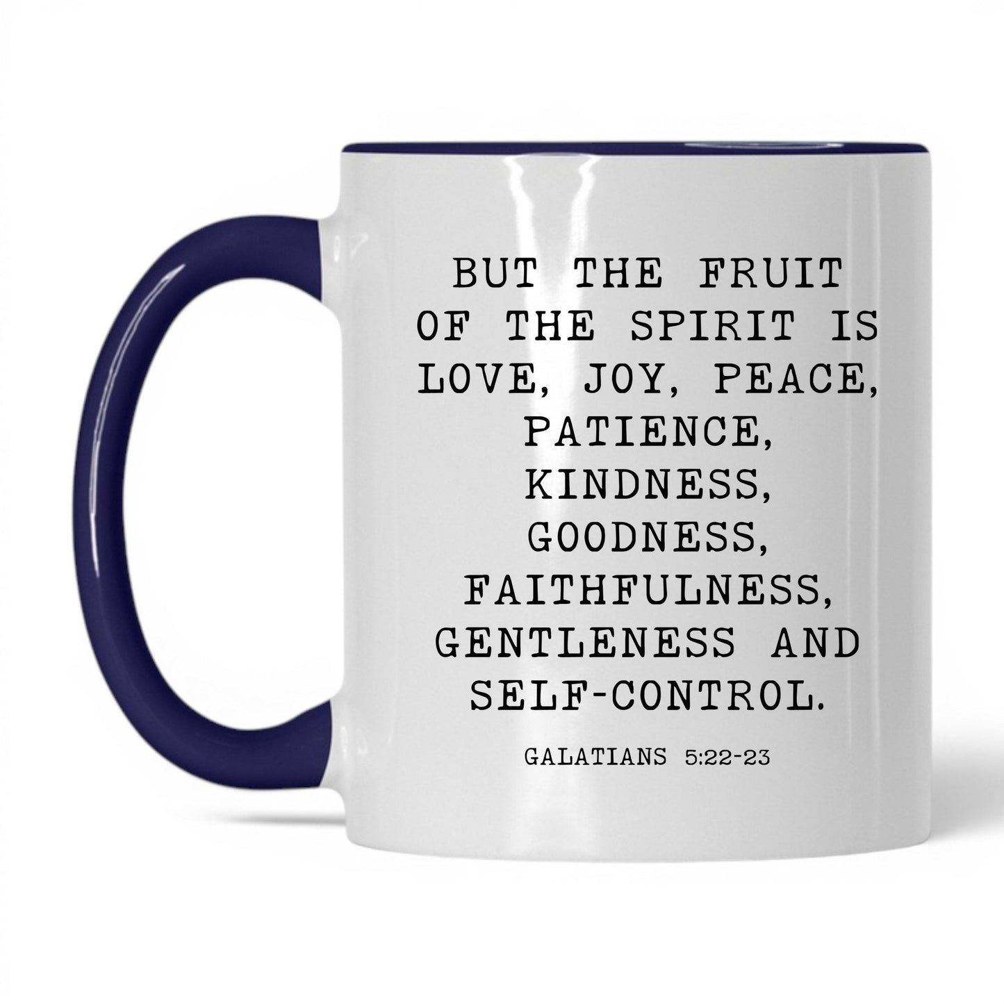 Fruit of the Spirit Mug – 11oz White/Midnight Blue Mug