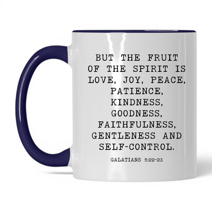 Fruit of the Spirit Mug – 11oz White/Midnight Blue Mug