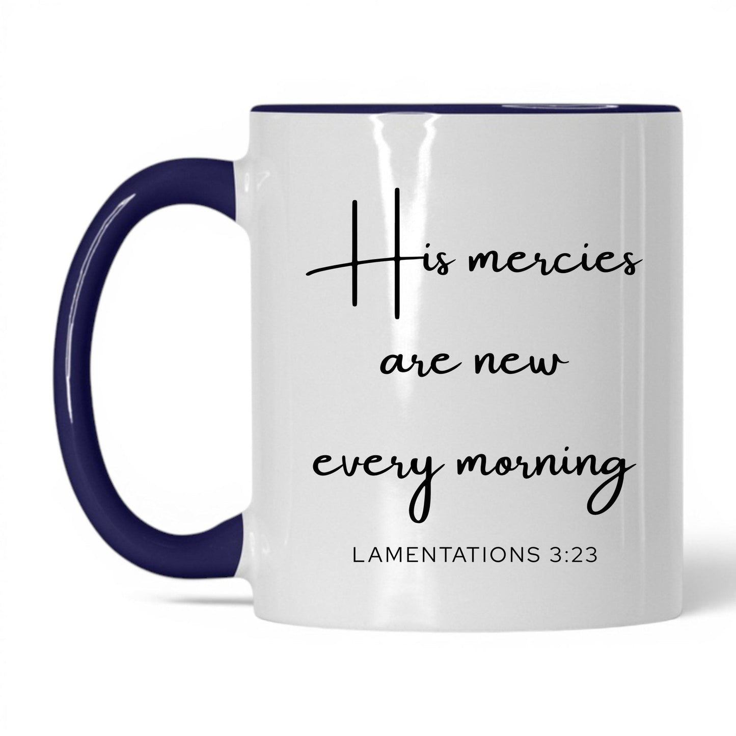 His Mercies Are New Mug – 11oz White/Red Mug