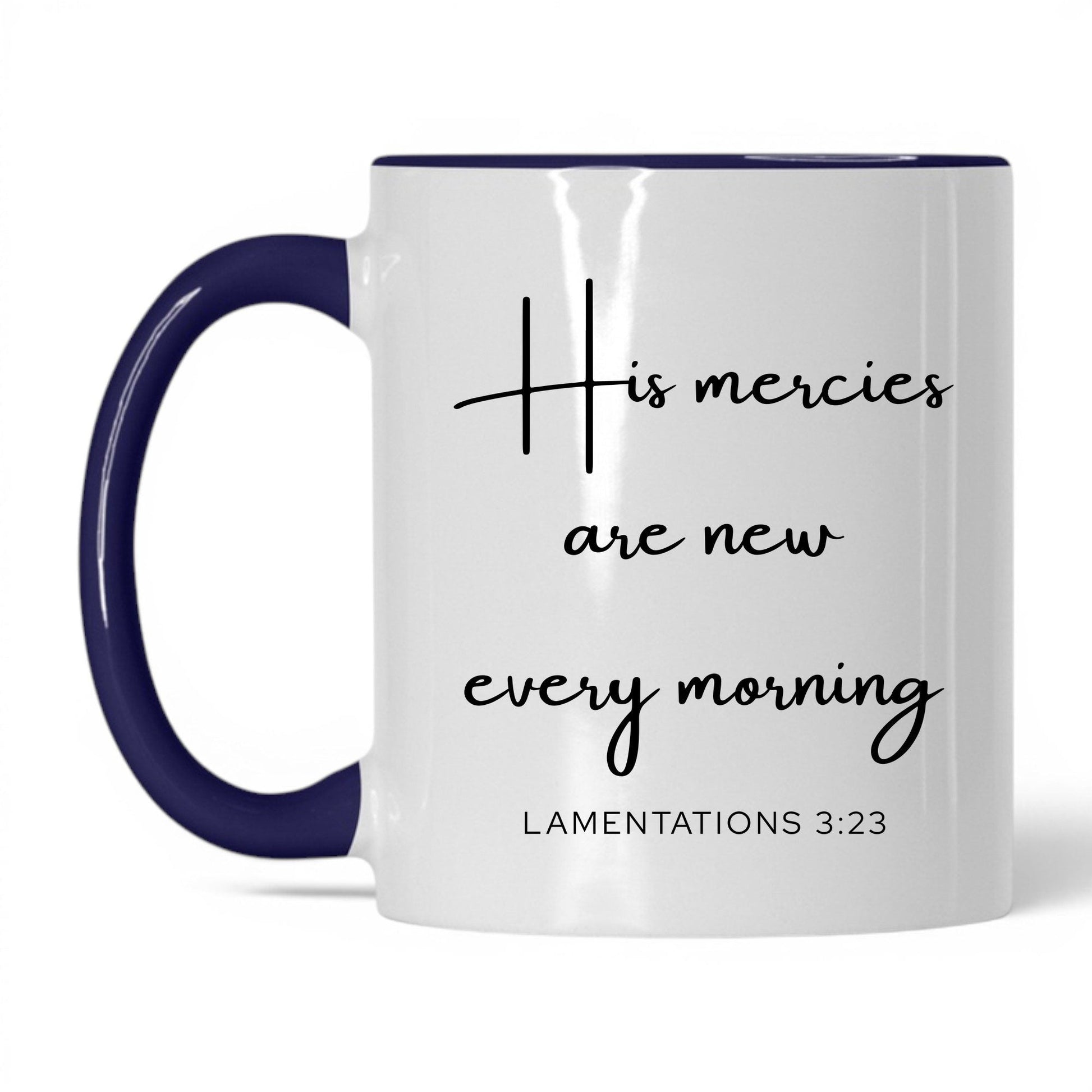 His Mercies Are New Mug – 11oz White/Red Mug