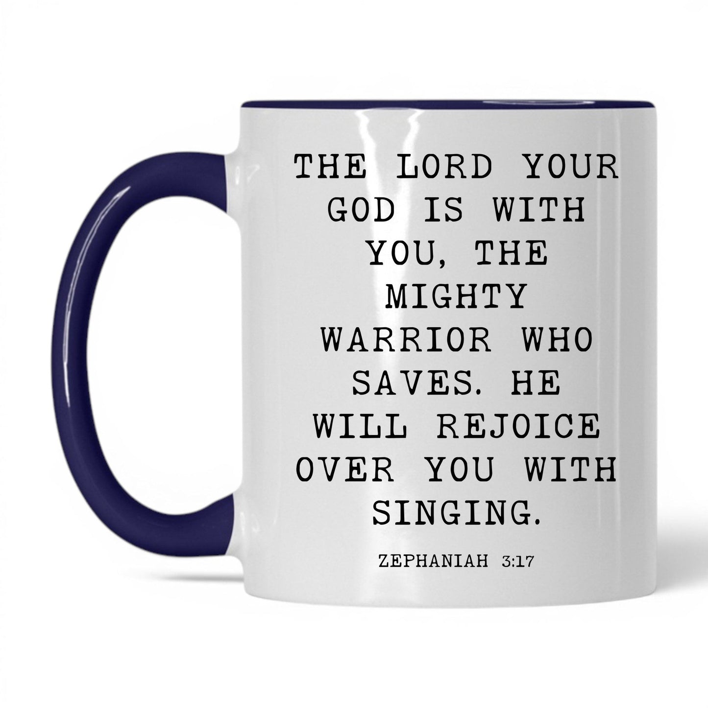 The Lord Is With You Mug – 11oz White/Red Mug