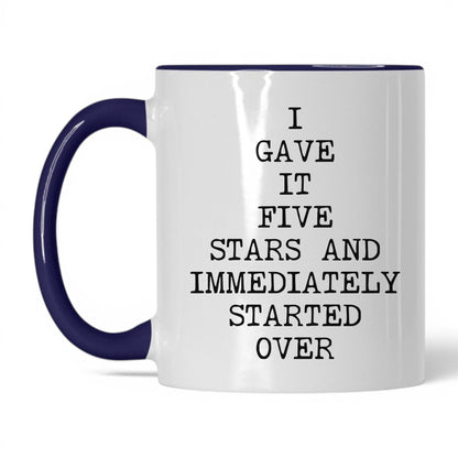 Five Stars Started Over Coffee Mug