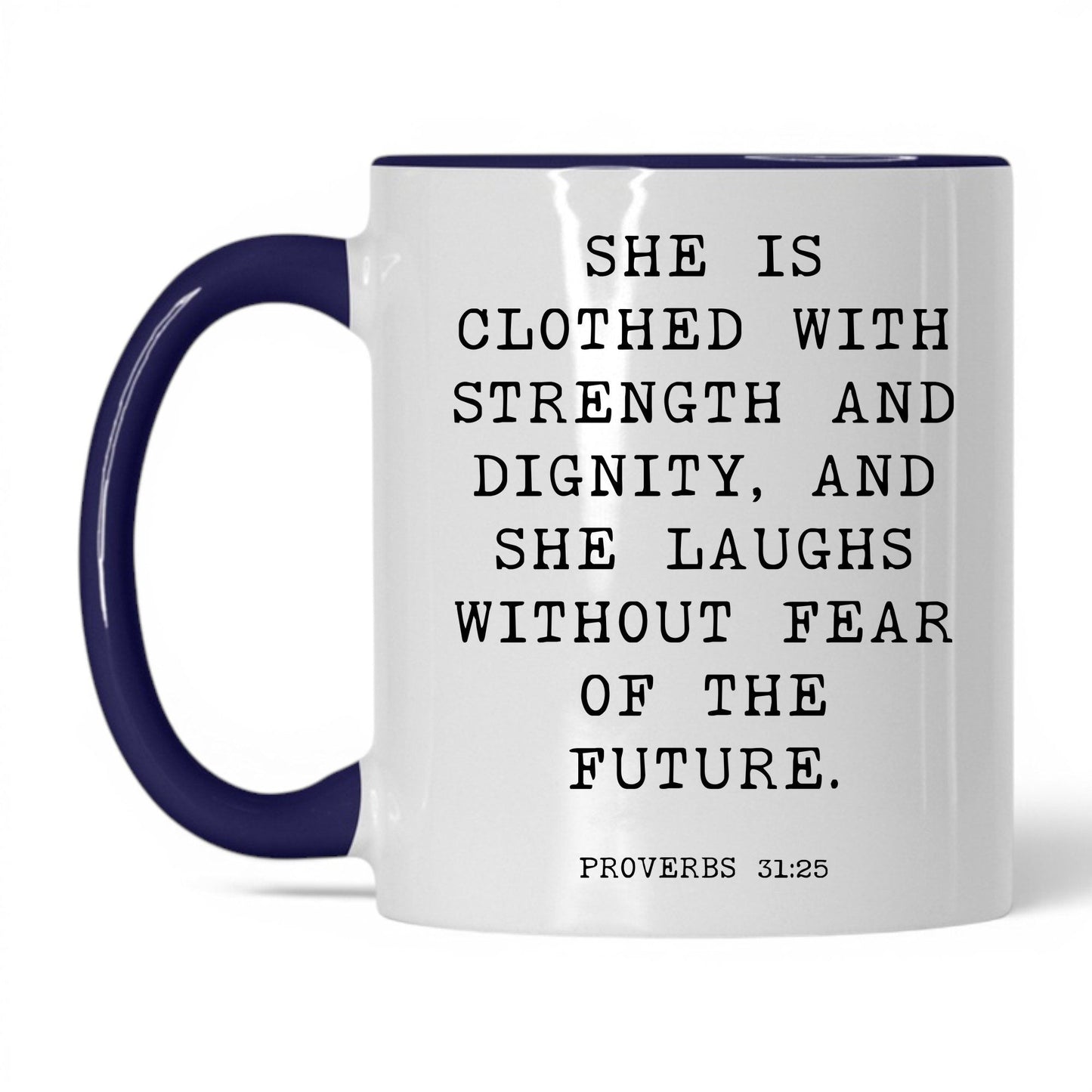 Strength and Dignity Mug – 11oz White/Red Mug