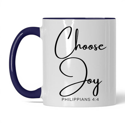 Choose Joy Mug – 11oz White/Red Mug