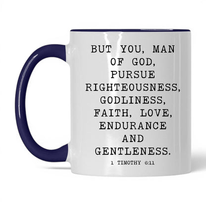 Man of God Mug – 11oz White/Red Mug