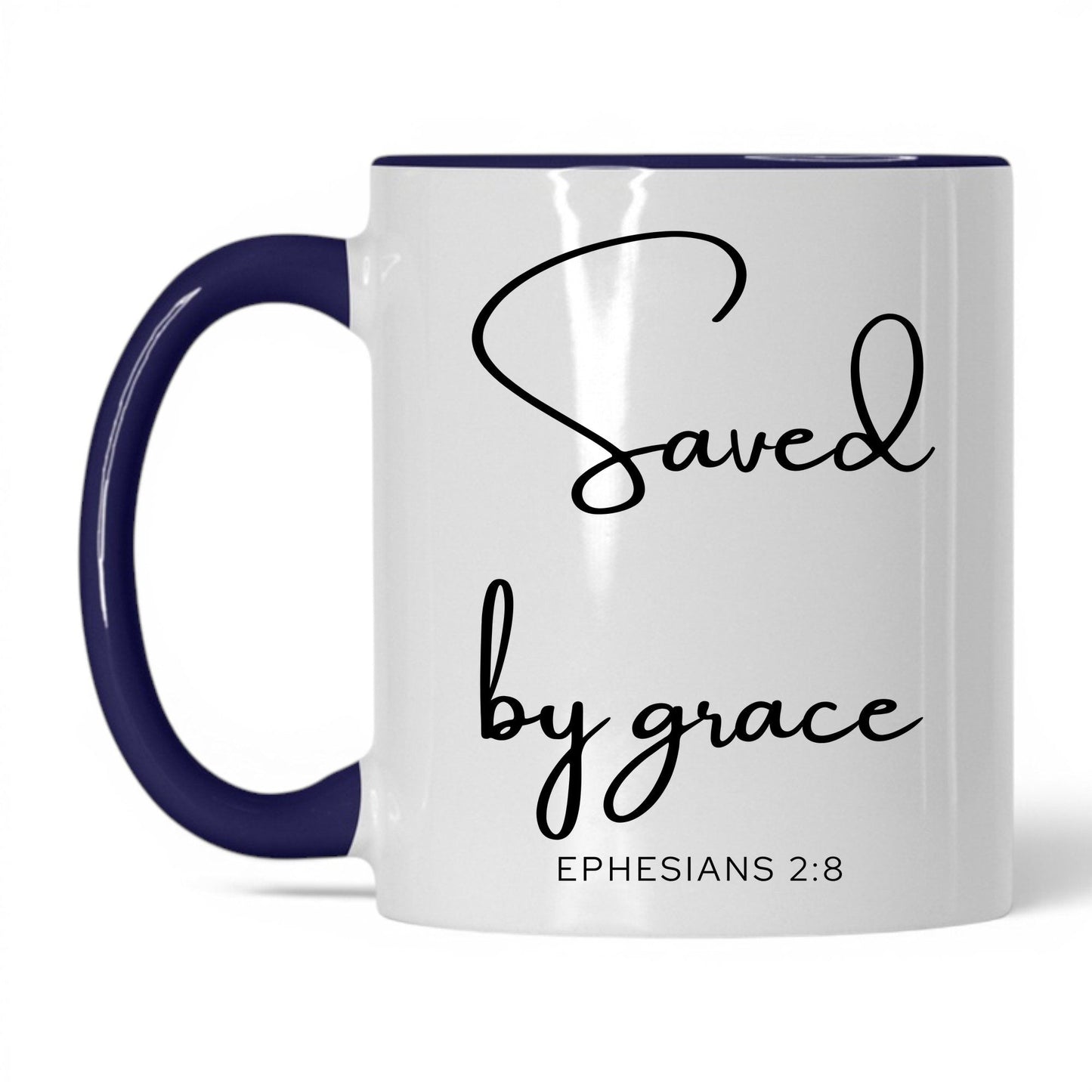 Saved by Grace Mug – 11oz White/Red Mug