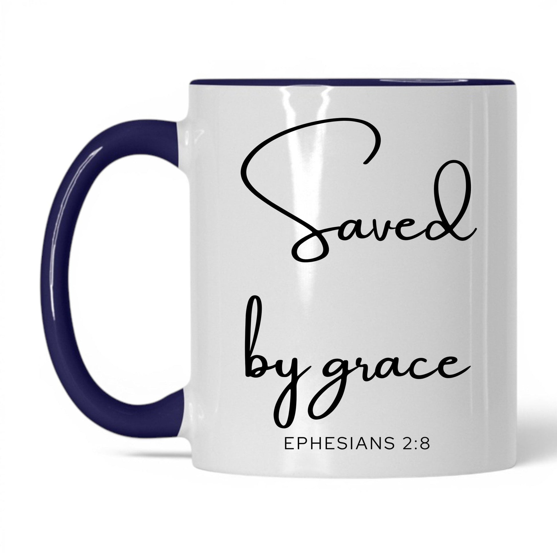 Saved by Grace Mug – 11oz White/Red Mug