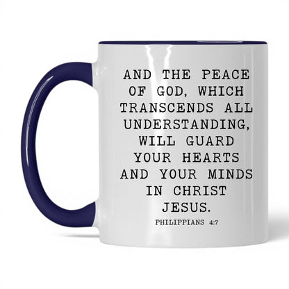Peace of God Mug – 11oz White/Red Mug