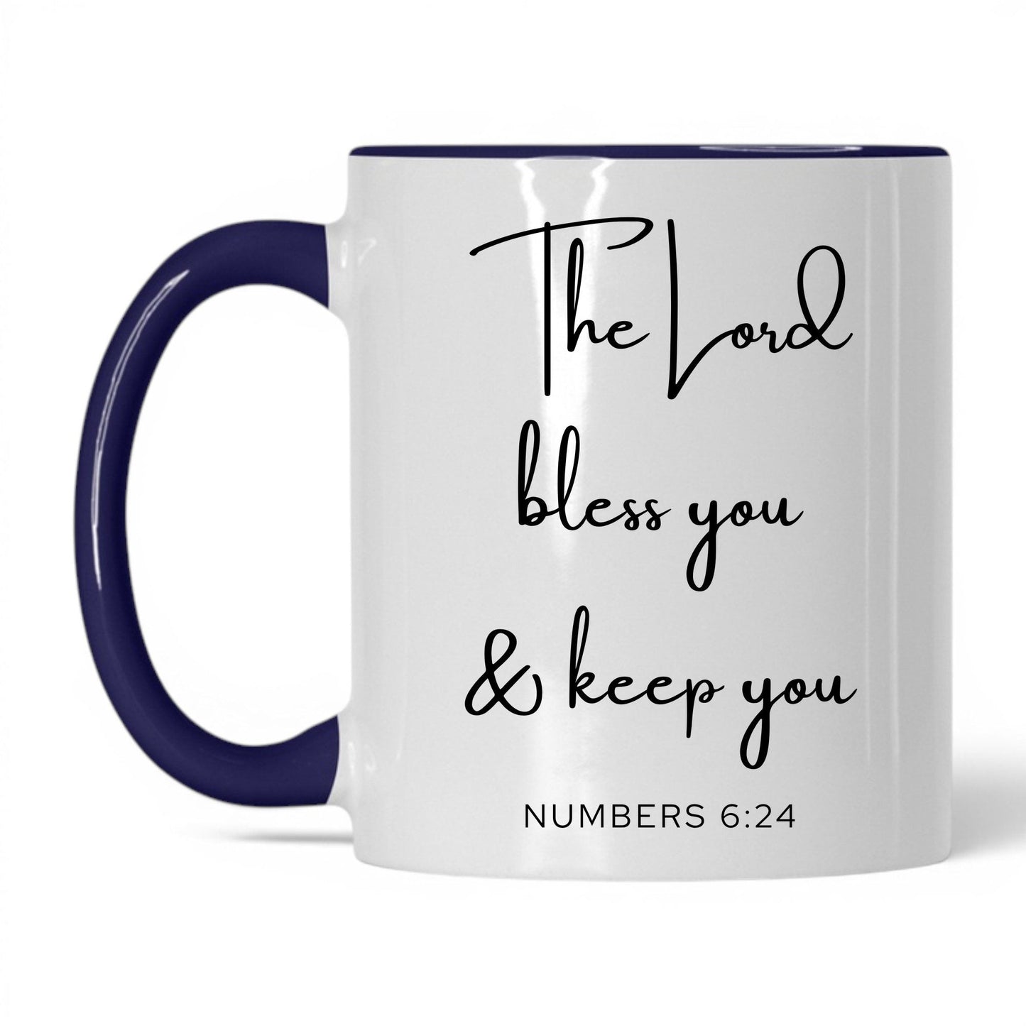 The Lord Bless You Mug – 11oz White/Red Mug