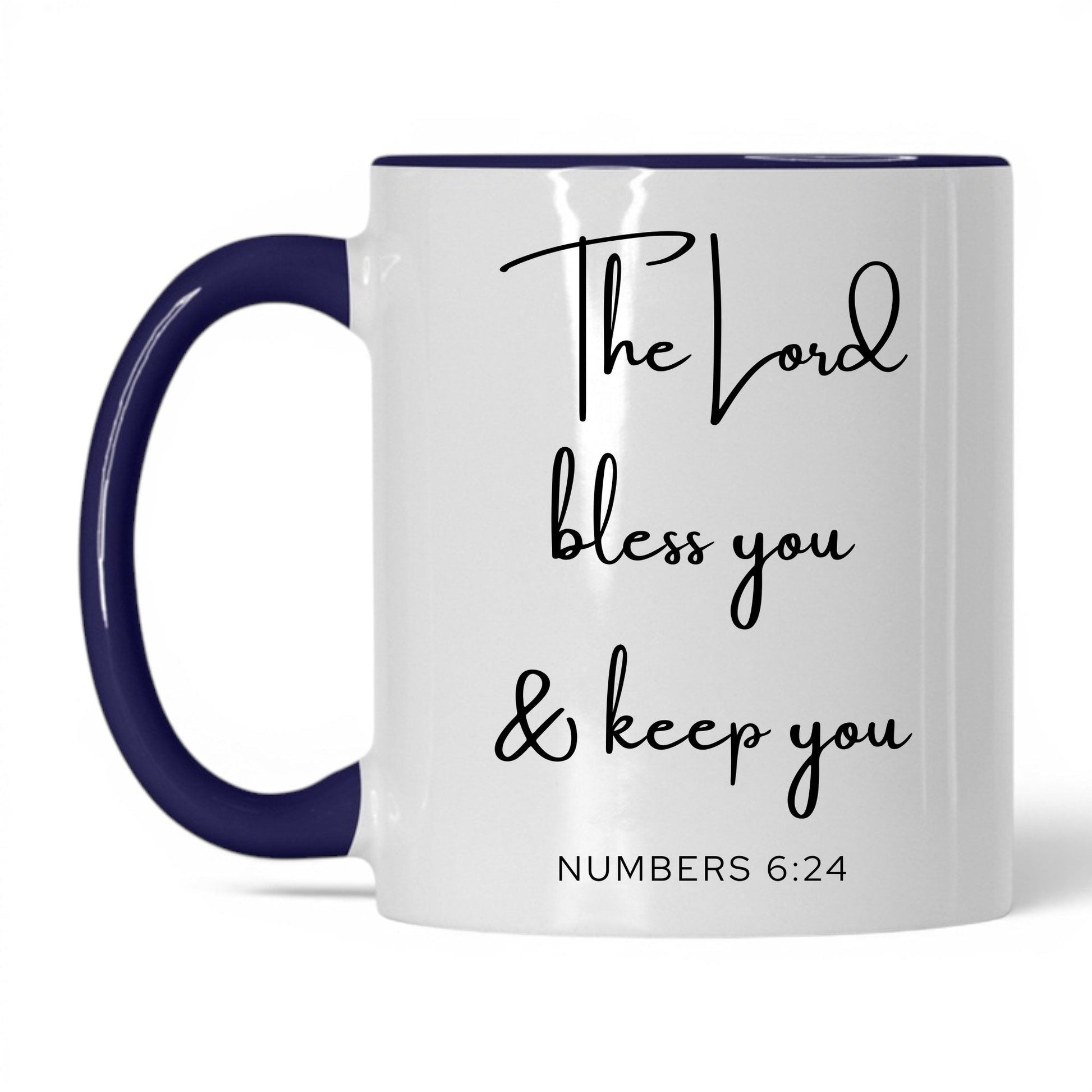 The Lord Bless You Mug – 11oz White/Red Mug