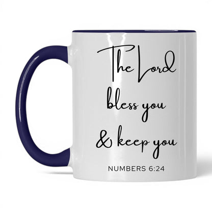 The Lord Bless You Mug – 11oz White/Red Mug