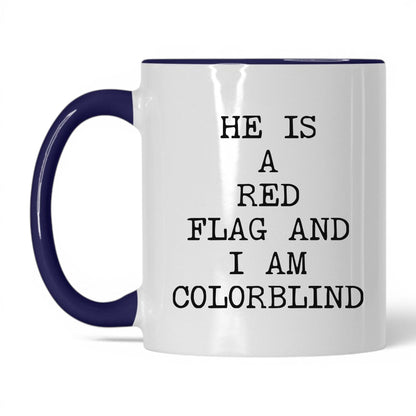 Red Flag and Colorblind Coffee Mug